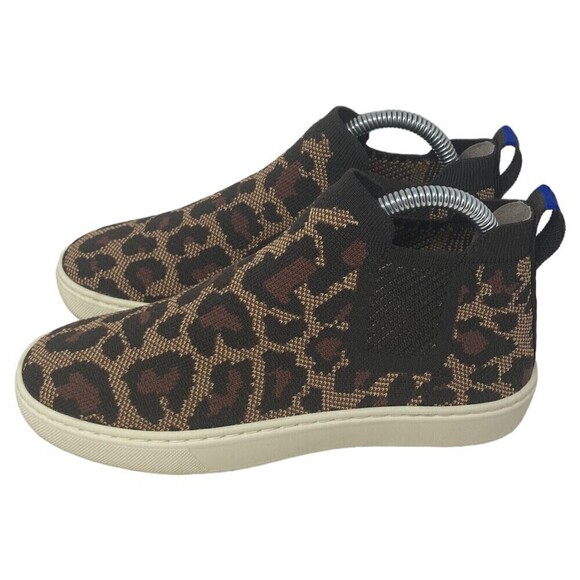 Rothy's Women's Size 6 Chelsea Boot Wildcat Leopard Print Slip On - Picture 4 of 9